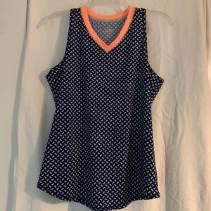 Jofit V neck performance racer back tank jersey